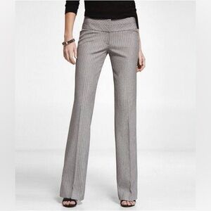 Gray pinstripe Express Editor pants